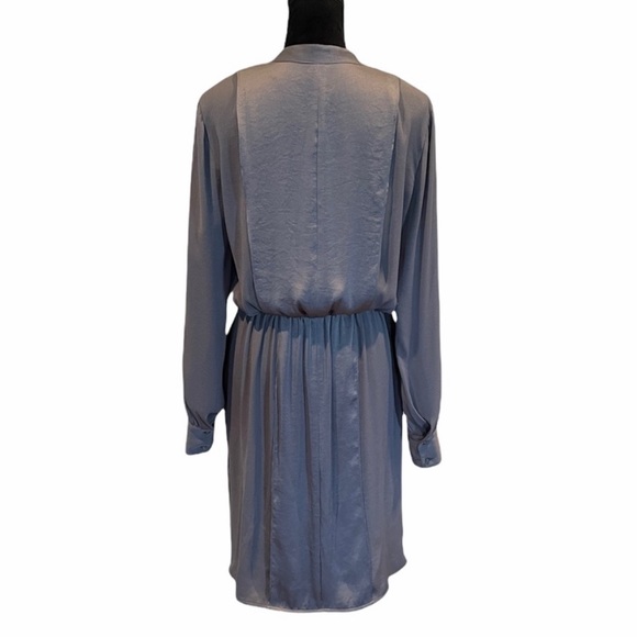 BCBGmaxazria neutral grey long sleeve pullover elastic waist dress size medium - Picture 8 of 14